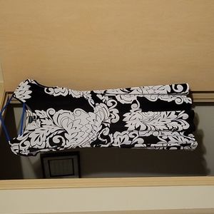 Women's Dress, Brown and White Design